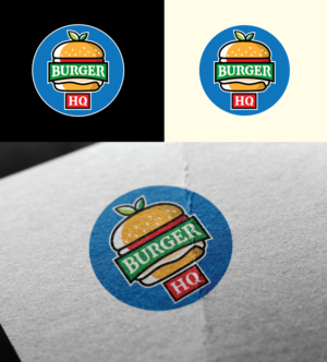 BURGER HQ | Logo Design by somani