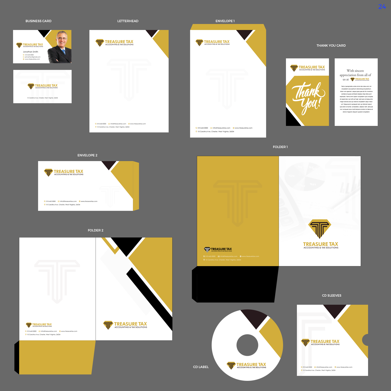 Schreibwaren-Design von uniquedesign10 für Treasure Tax, LLC | Design #15360113