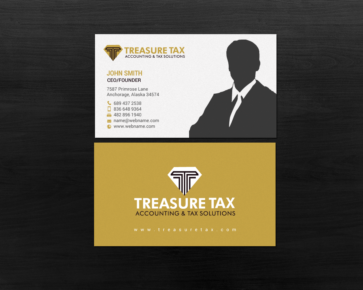 Schreibwaren-Design von chandrayaan.creative für Treasure Tax, LLC | Design #15362381