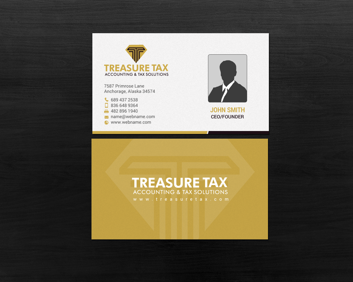 Schreibwaren-Design von chandrayaan.creative für Treasure Tax, LLC | Design #15362998