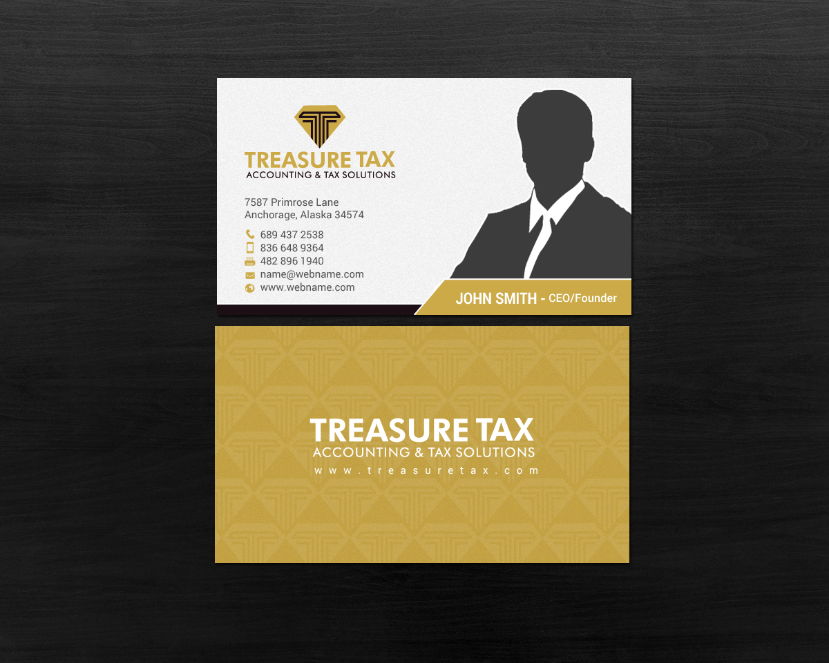 Schreibwaren-Design von chandrayaan.creative für Treasure Tax, LLC | Design #15363000