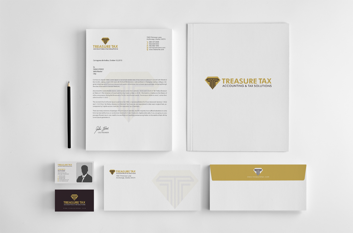 Schreibwaren-Design von chandrayaan.creative für Treasure Tax, LLC | Design #15370914