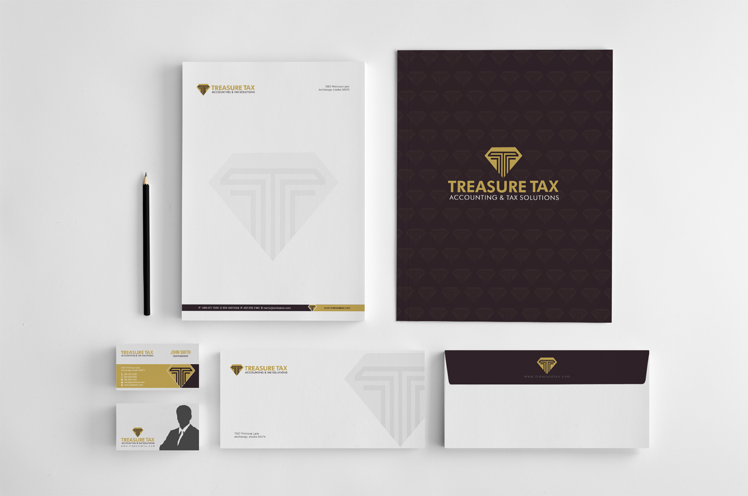 Schreibwaren-Design von chandrayaan.creative für Treasure Tax, LLC | Design #15377475