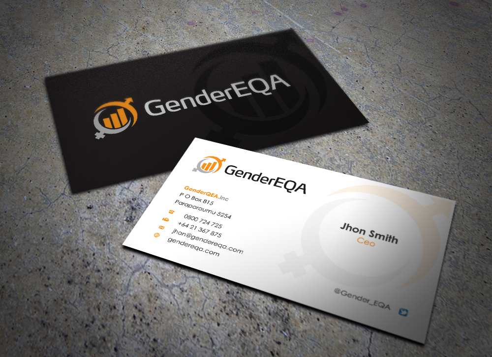 Business Card Design by Eggo May P for GenderEQA | Design #2593619