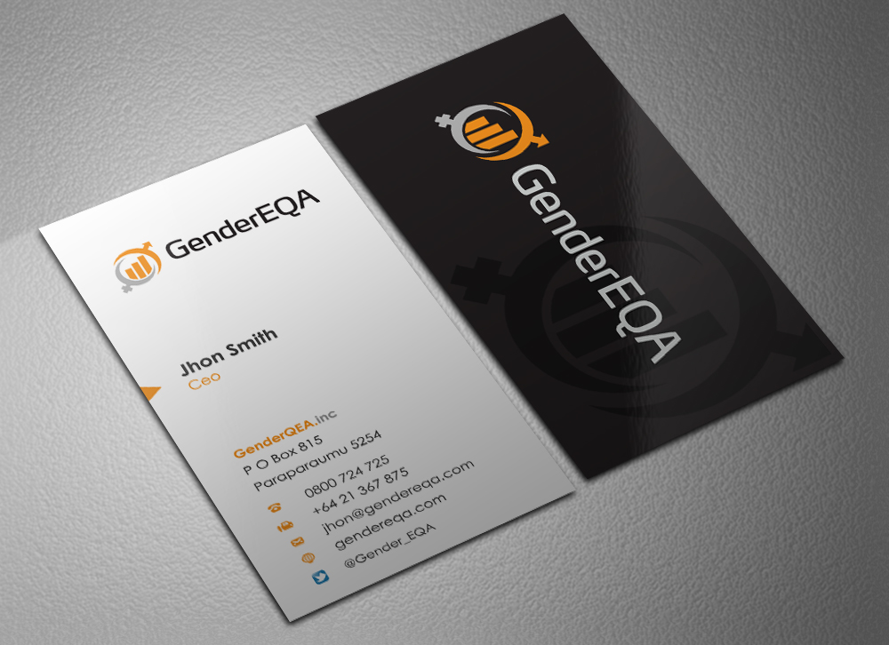 Business Card Design by Eggo May P for GenderEQA | Design #2598469
