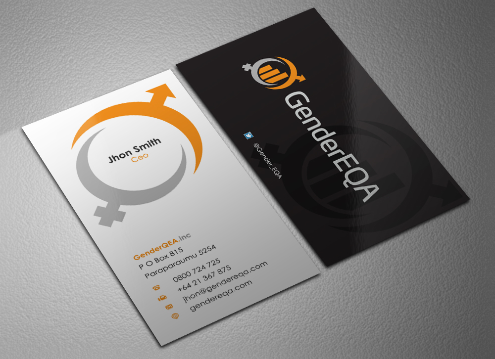 Business Card Design by Eggo May P for GenderEQA | Design #2598472