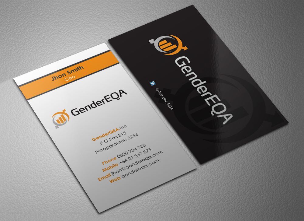 Business Card Design by Eggo May P for GenderEQA | Design #2603123