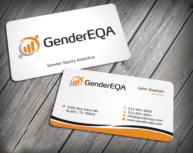 Business Card Design by SKYdesign for GenderEQA | Design #2585683