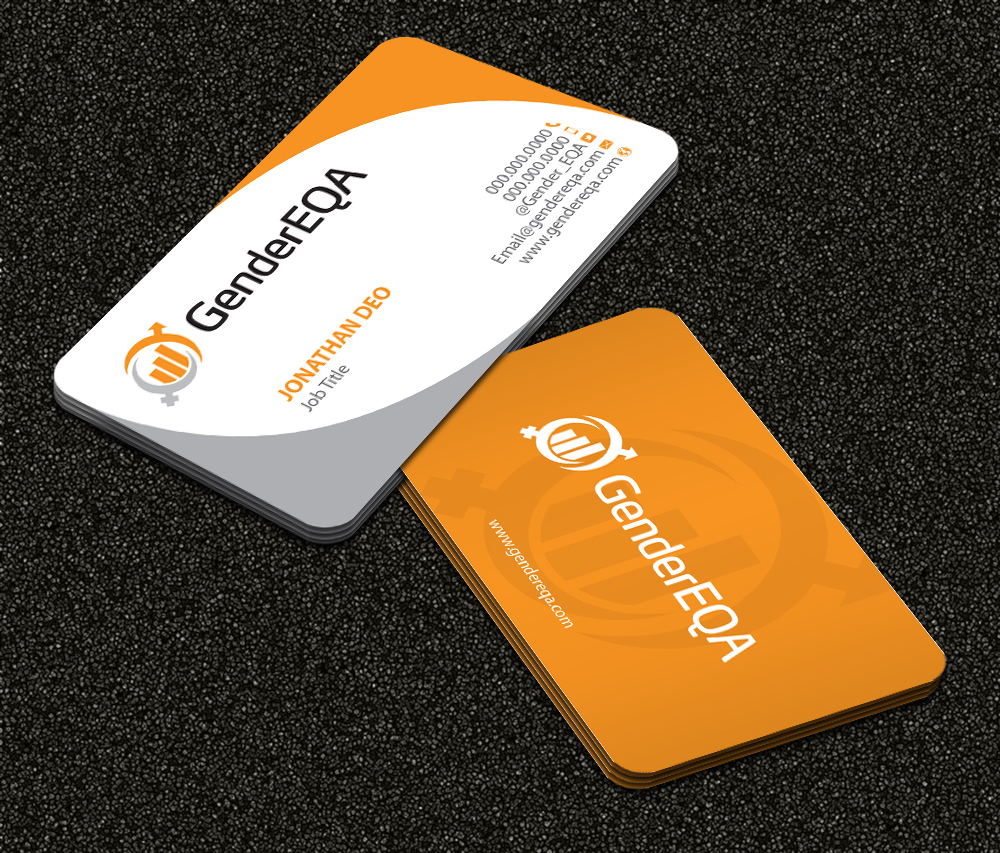 Business Card Design by Sarmishtha Chattopadhyay_loginchange for GenderEQA | Design #2605345