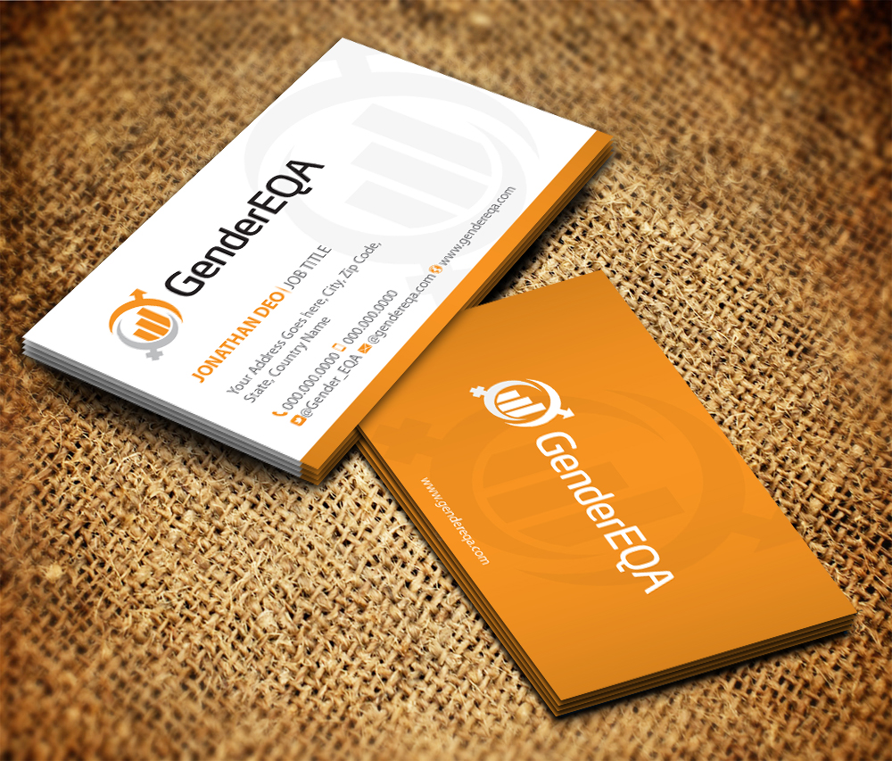 Business Card Design by Sarmishtha Chattopadhyay_loginchange for GenderEQA | Design #2607356