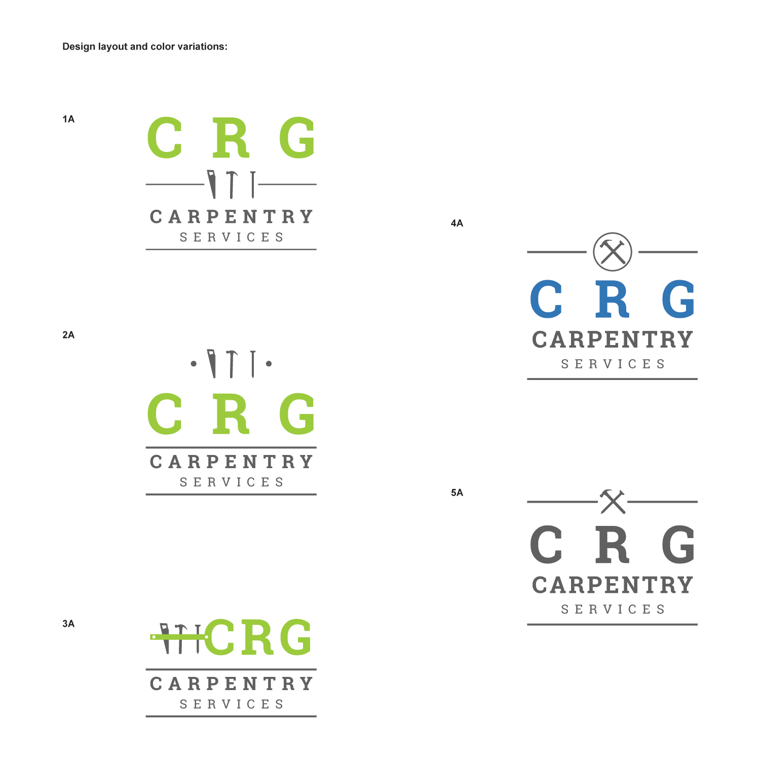 Logo Design by jacw02 for CRG Carpentry Services | Design #15407225