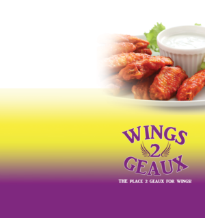 Menu Design by uk for Wings2Geaux | Design: #15447127