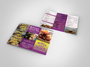 Menu Design by Impressive Solutions for Wings2Geaux | Design: #15377489
