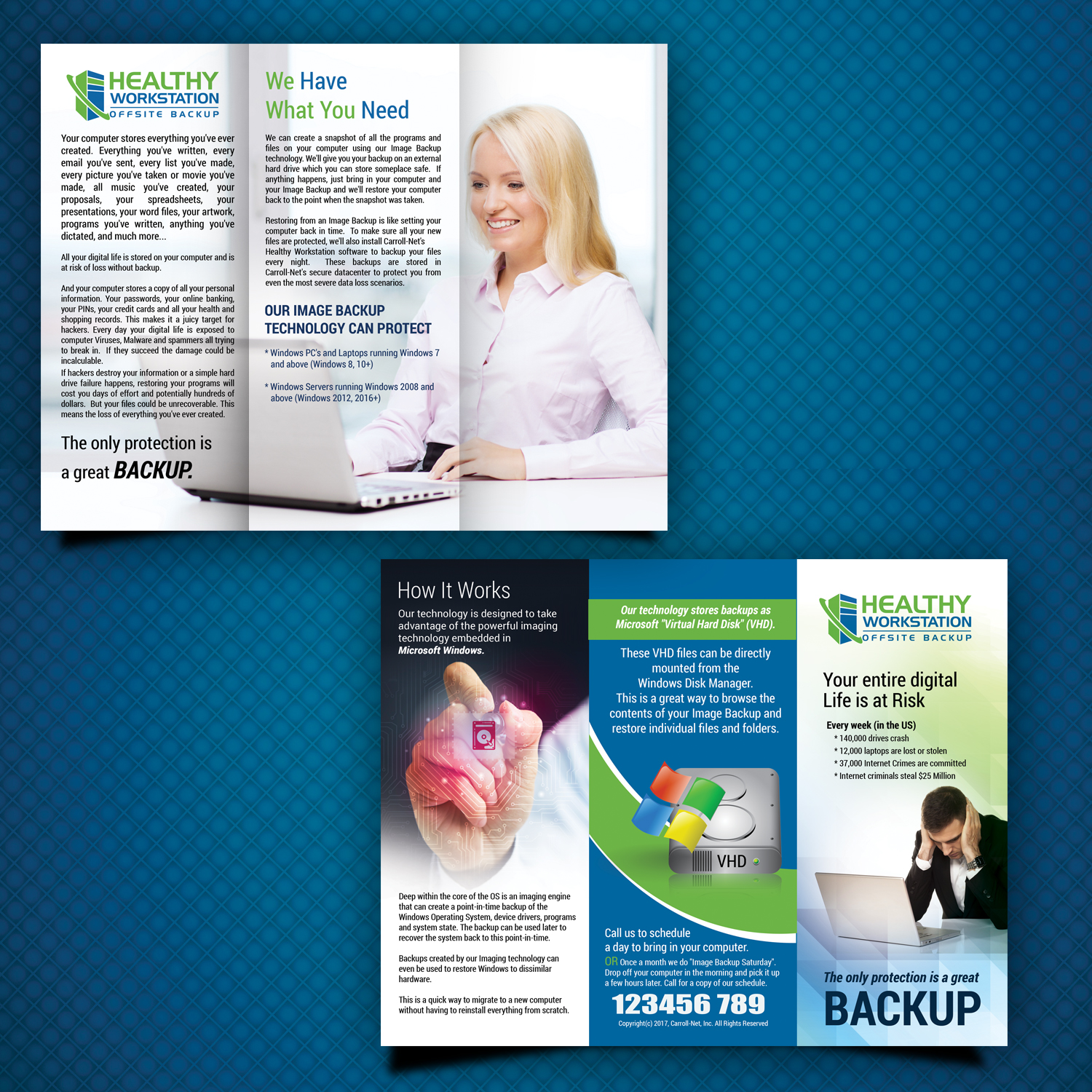 Brochure Design by uk for Carroll-Net, Inc. | Design #15380348