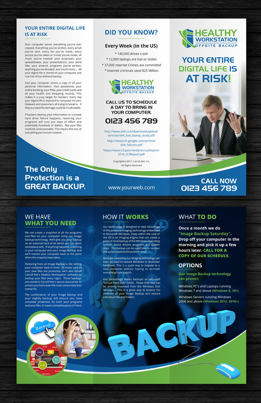 Brochure Design by ecorokerz for Carroll-Net, Inc. | Design #15374345