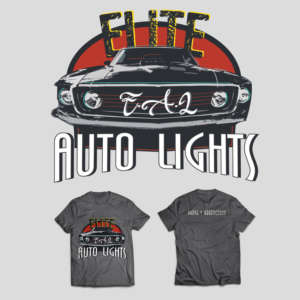 T-shirt Design by karixen for Elite Auto Lights | Design: #15548593