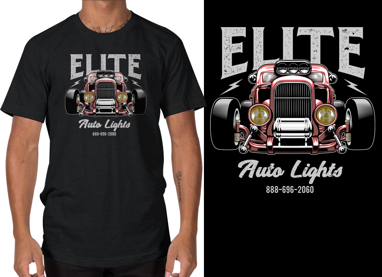 T-shirt Design by cithuwill for Elite Auto Lights | Design #15553456