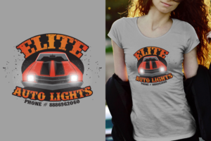 T-Shirt-Design von Impressive Sol für Elite Auto Lights | Design #15378300