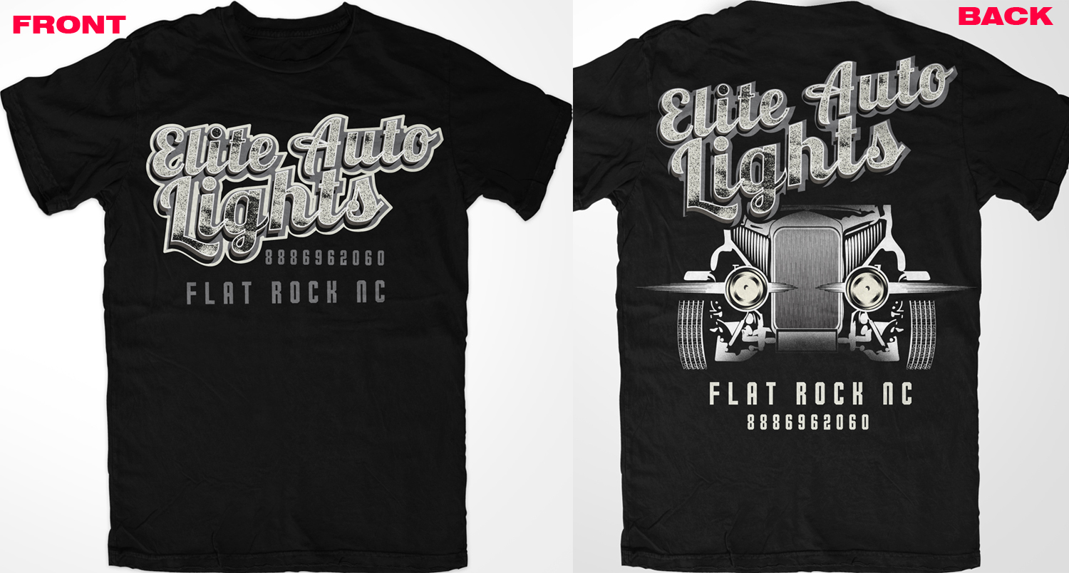 Diseño de Camiseta por BABLEO para Elite Auto Lights | Diseño #15511079