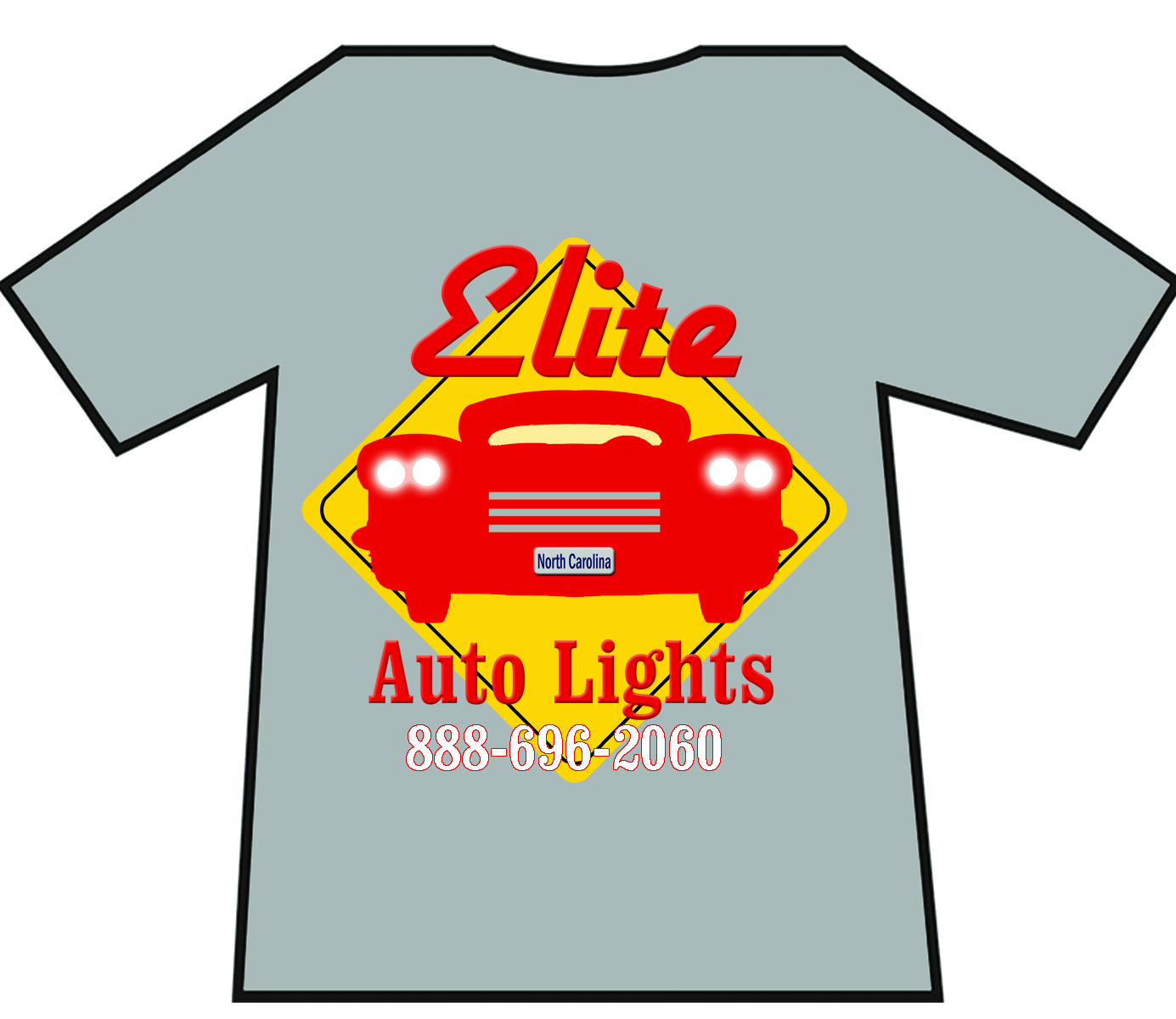Diseño de Camiseta por Donna Porter para Elite Auto Lights | Diseño #15421330
