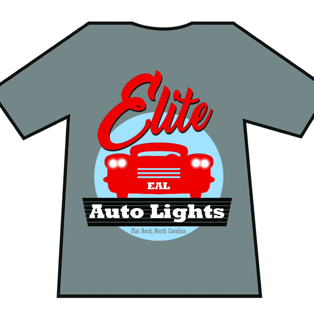 T-Shirt-Design von Donna Porter für Elite Auto Lights | Design #15422028