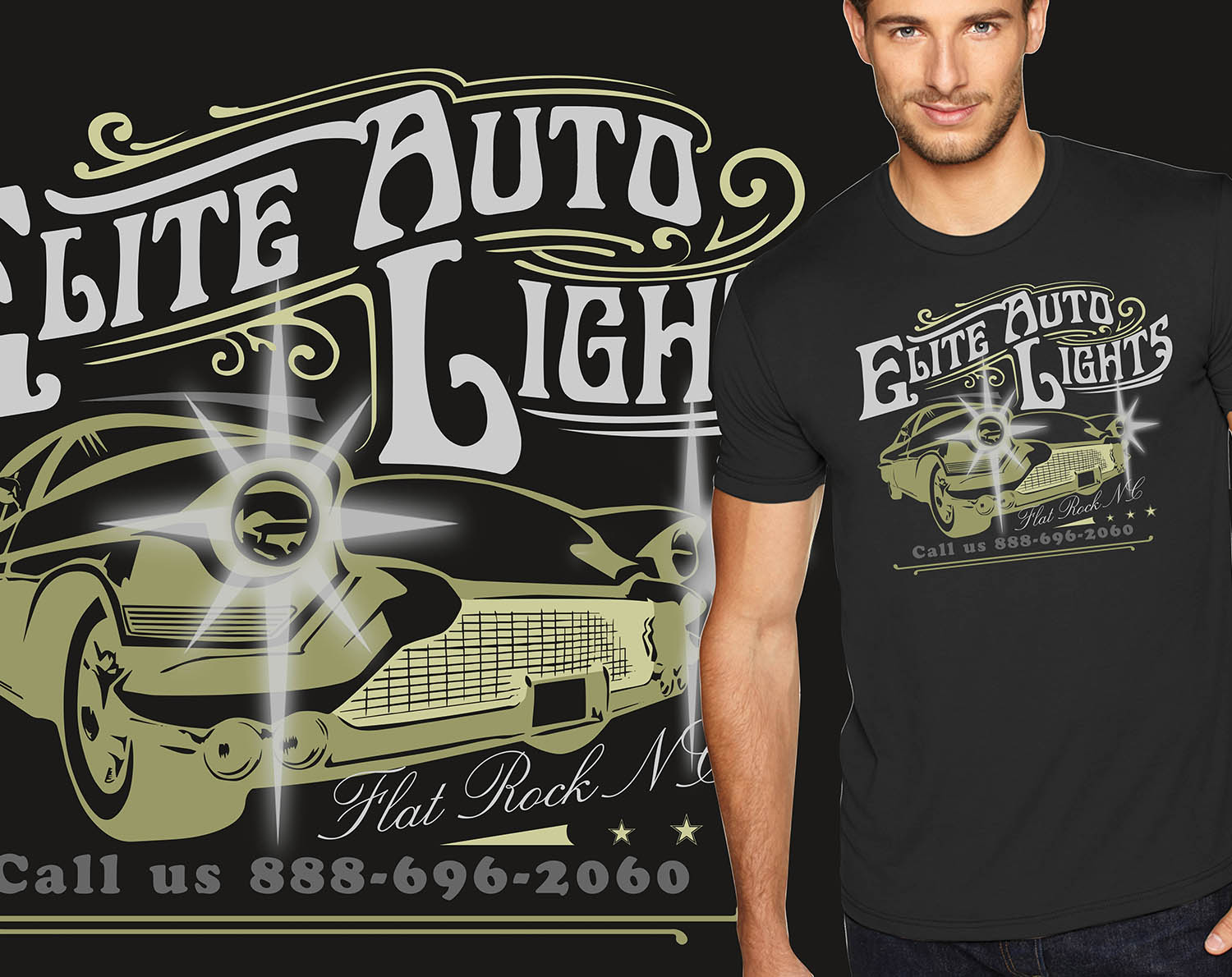 T-Shirt-Design von kasunka.gallage für Elite Auto Lights | Design #15444085