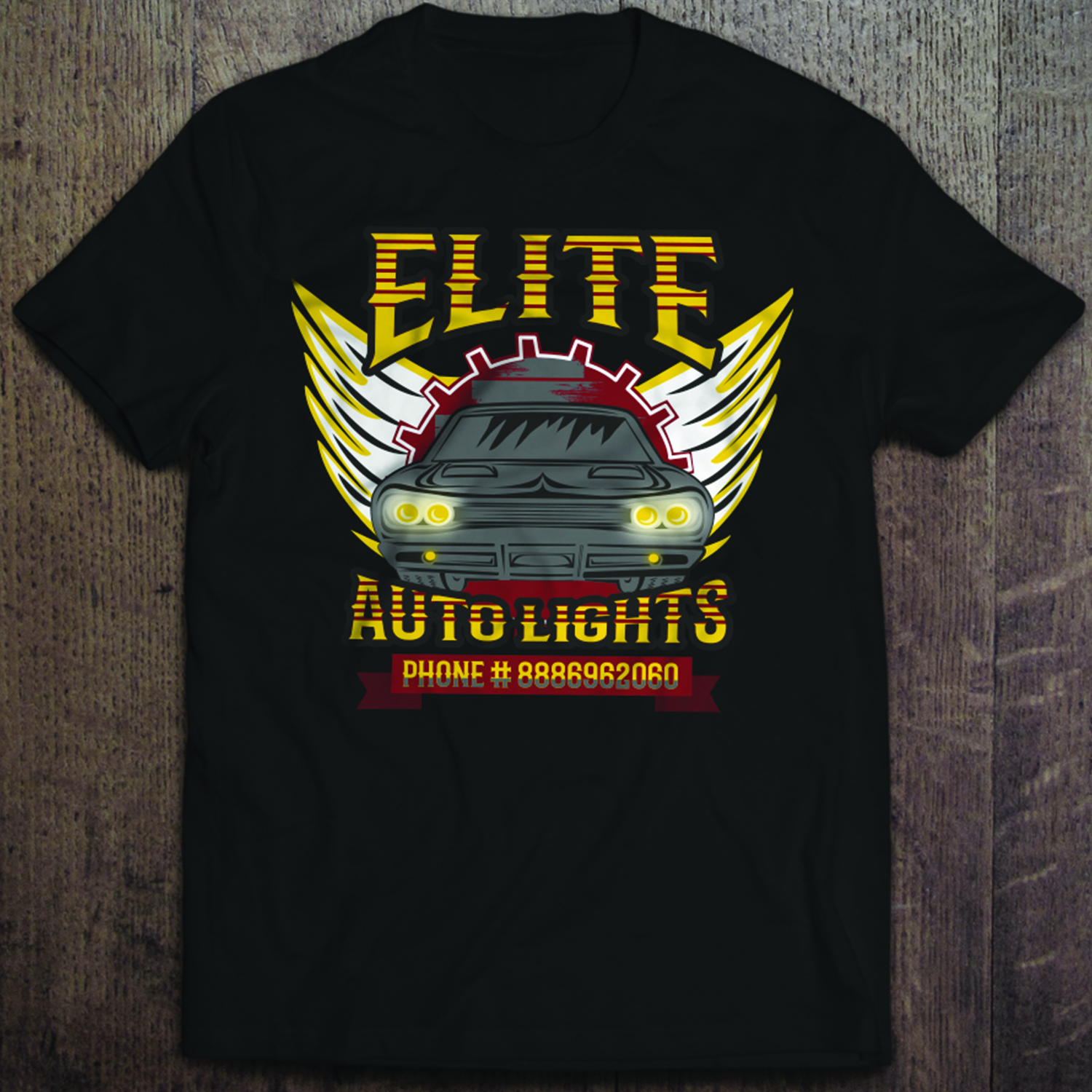 T-shirt Design by SAI DESIGNS for Elite Auto Lights | Design #15424484