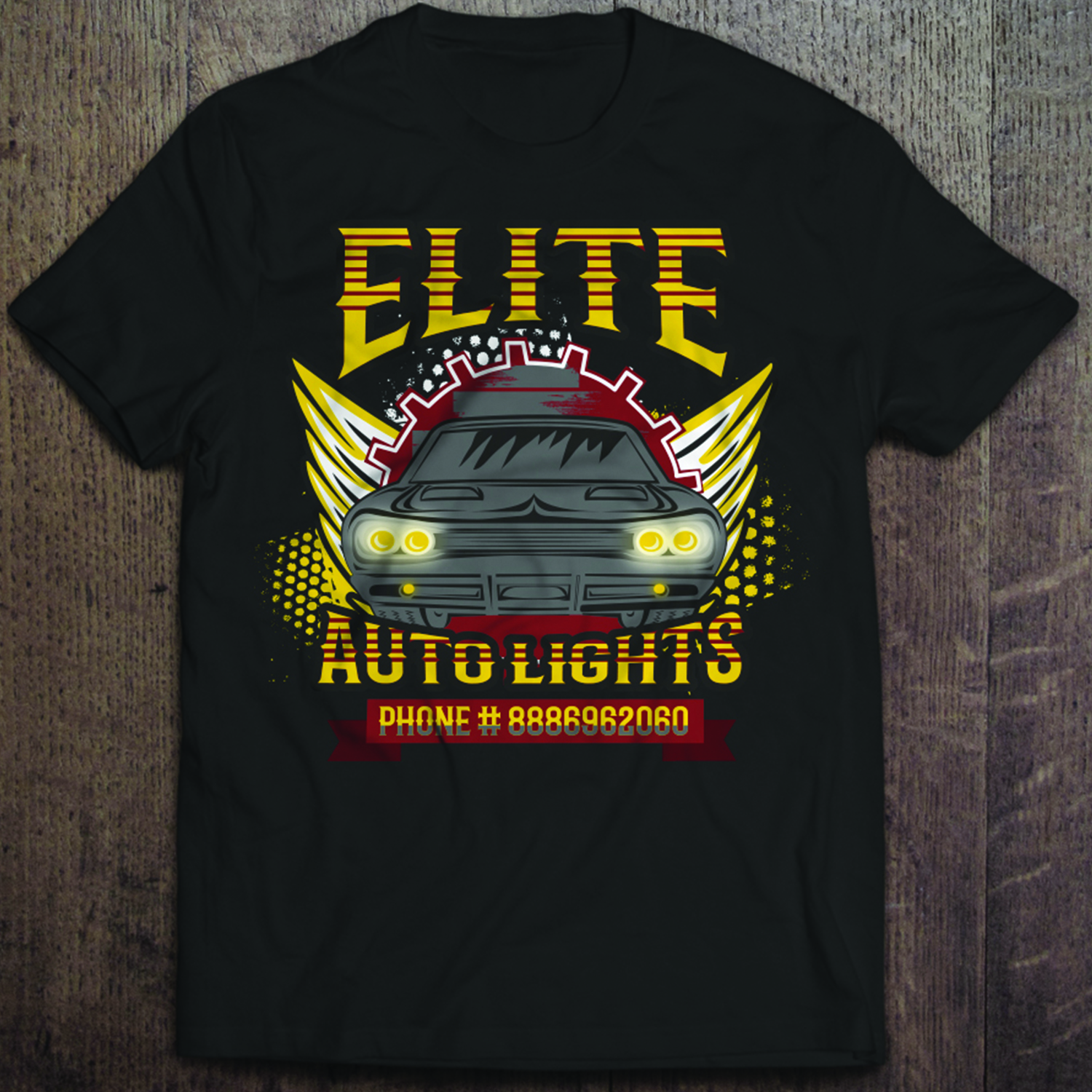 Design de T-shirt par SAI DESIGNS pour Elite Auto Lights | Design #15448781