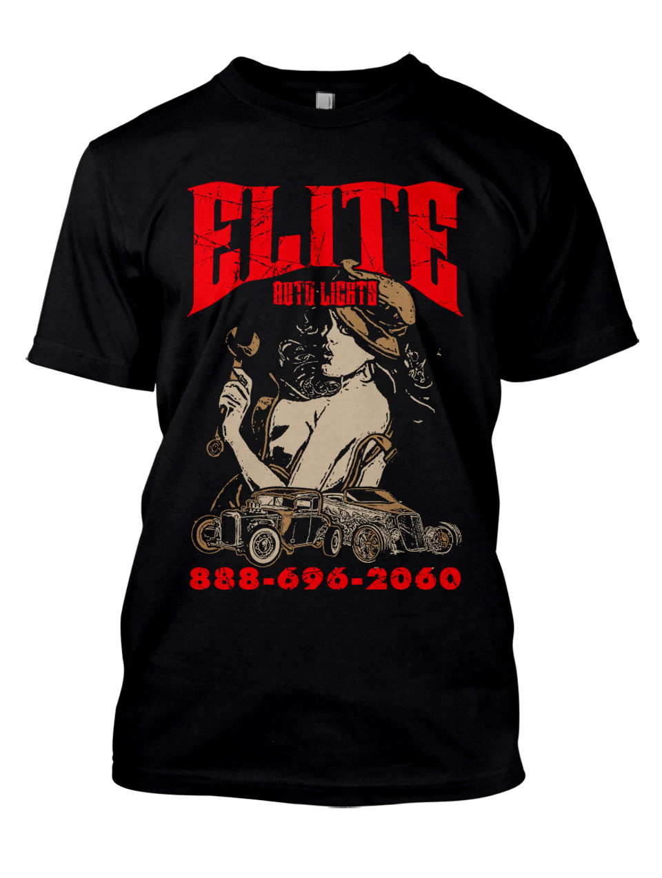 T-shirt Design by Adrian for Elite Auto Lights | Design #15557453