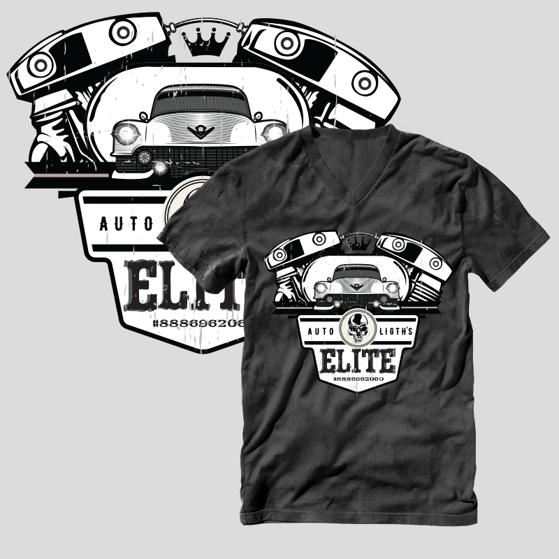 T-shirt Design by geraldinlp1519 for Elite Auto Lights | Design #15488500