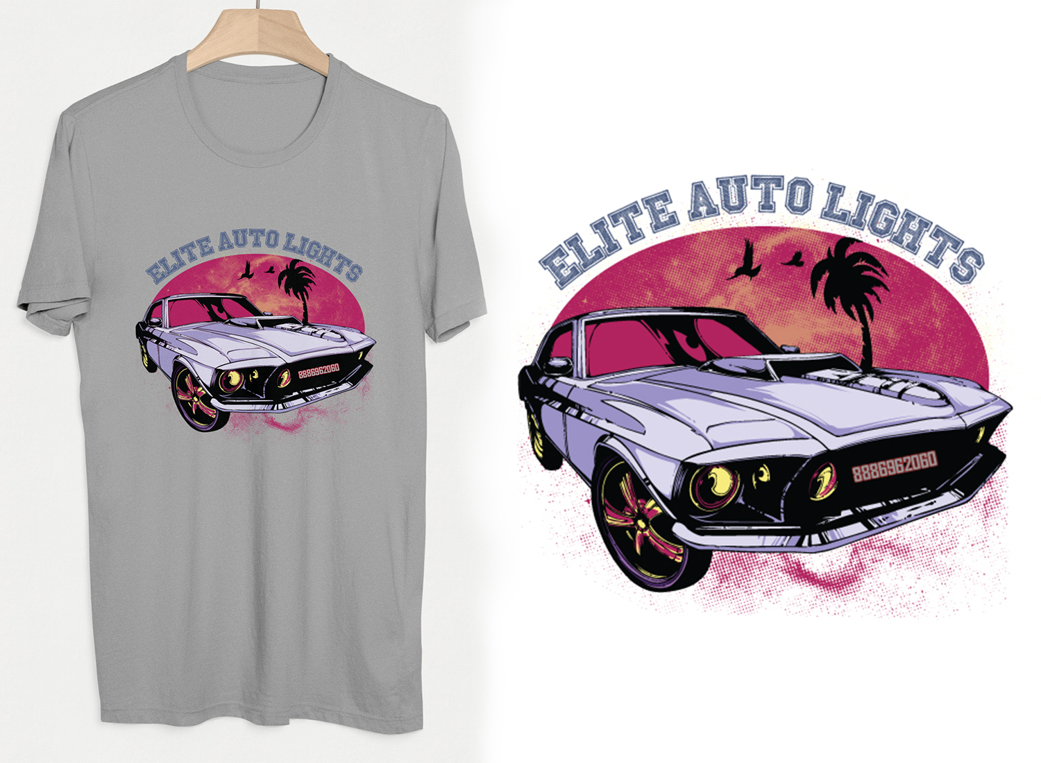 T-shirt Design by Shuvojit Dev for Elite Auto Lights | Design #15700445