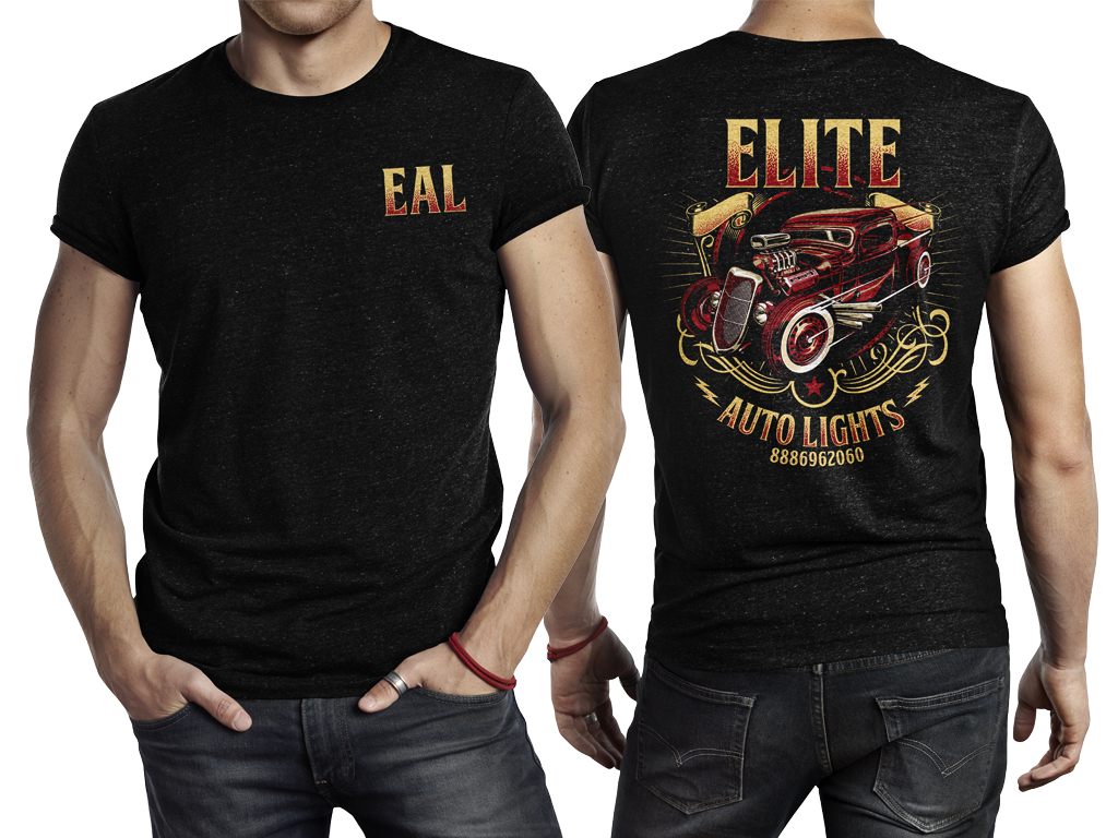T-shirt Design by Bayu_susilo for Elite Auto Lights | Design #15705256