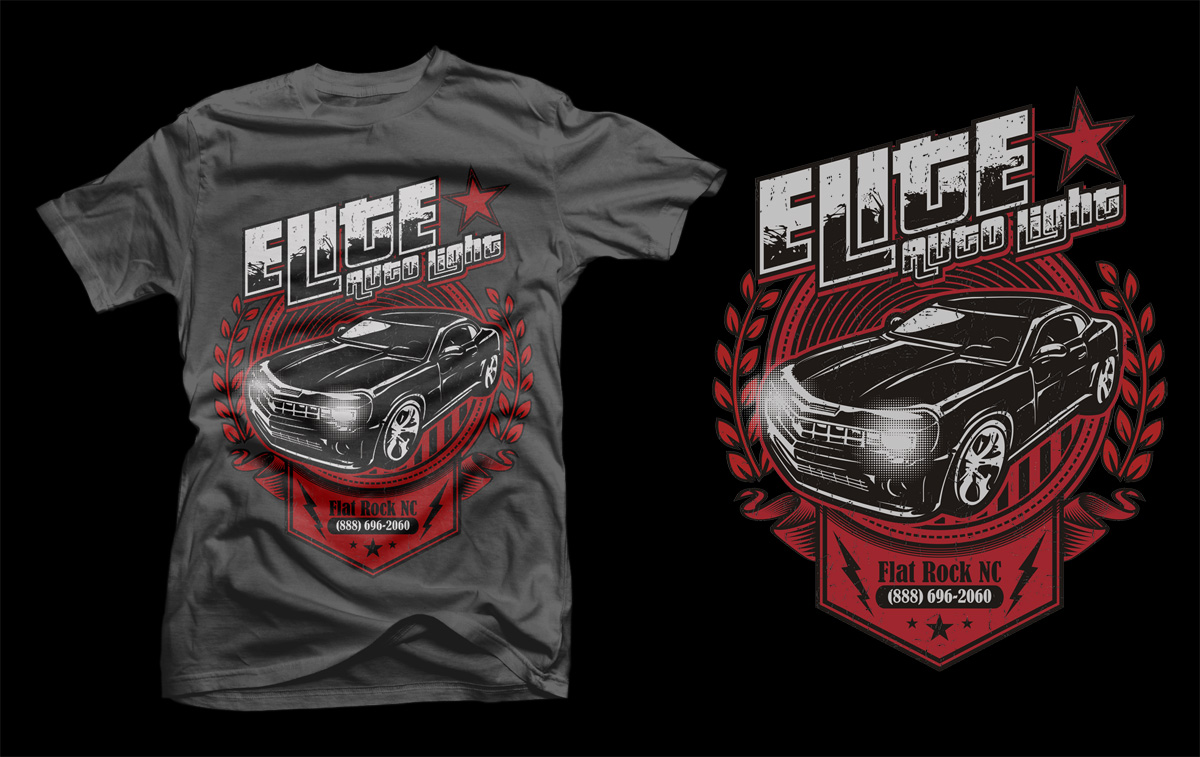 T-shirt Design by D'Mono for Elite Auto Lights | Design #15474145