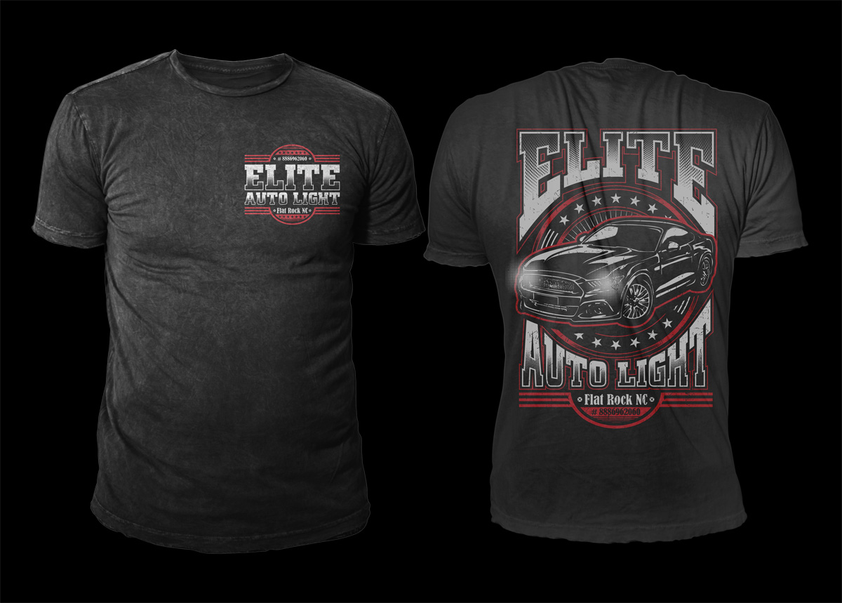 T-shirt Design by D'Mono for Elite Auto Lights | Design #15553895