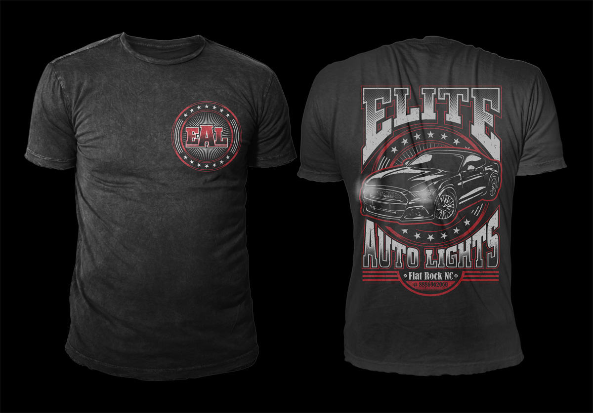 T-shirt Design by D'Mono for Elite Auto Lights | Design #15632086