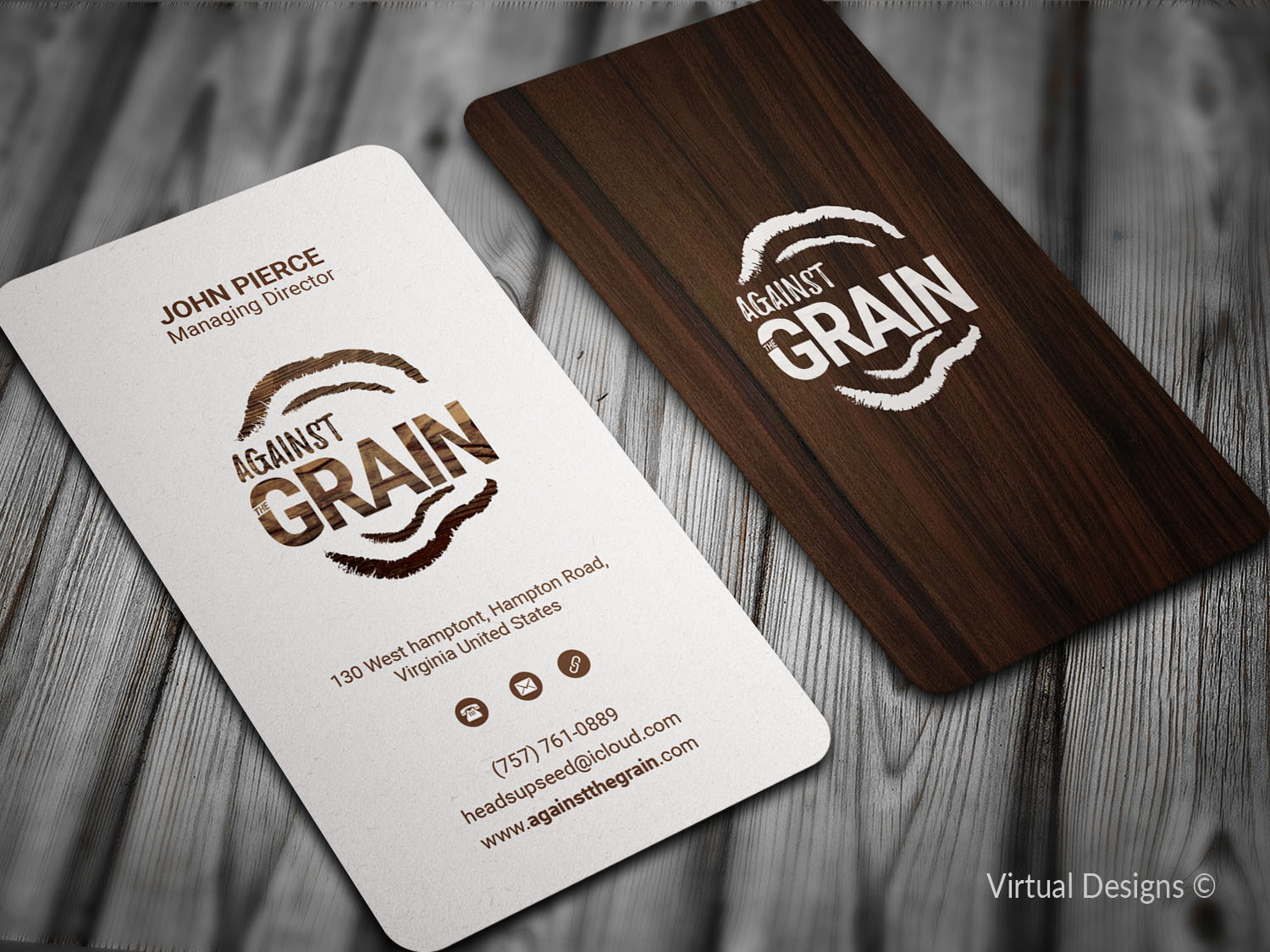 Design de Carte de Visite par SyncFuse™ Solutions pour Against The Grain | Design #15380946