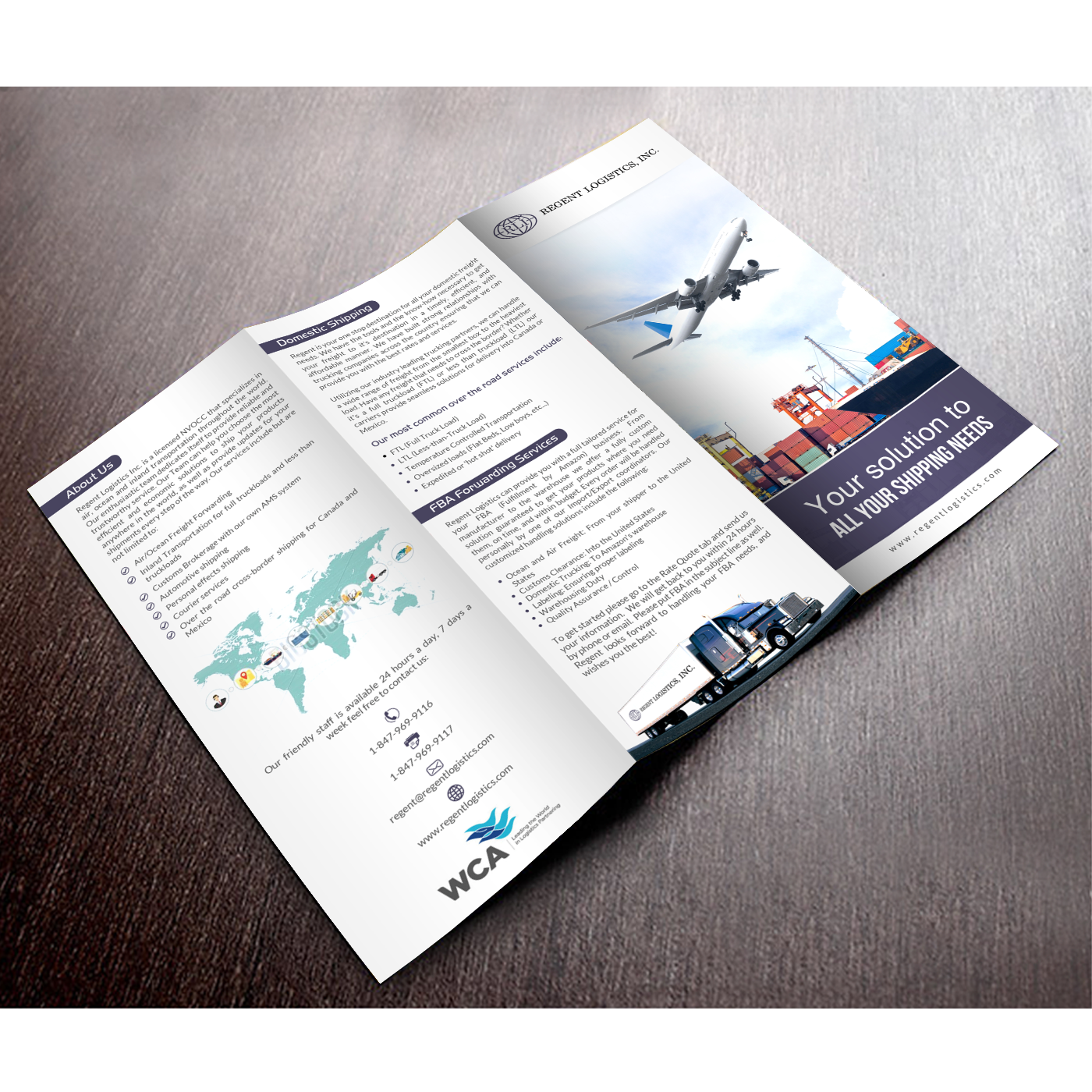 Flyer Design by debdesign for Regent logistics Inc | Design #15385839