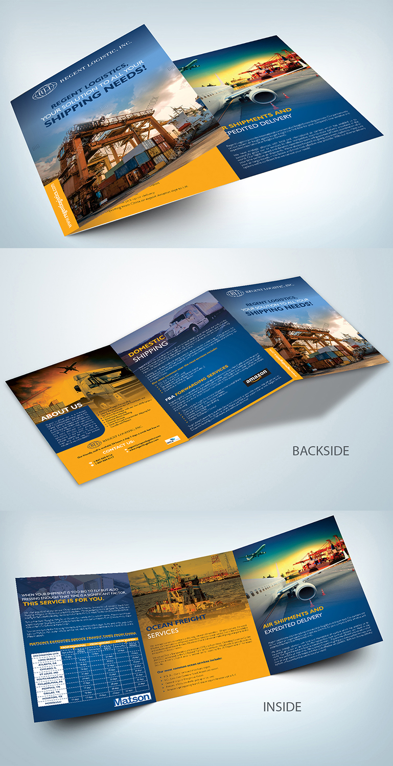 Flyer Design by ESolz Technologies for Regent logistics Inc | Design: #15612031