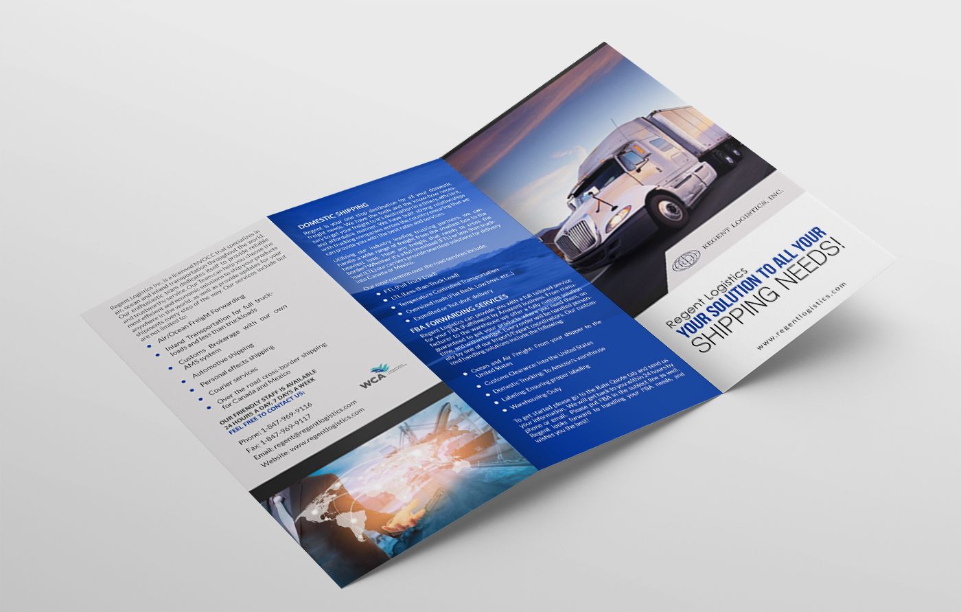 Flyer Design by creative.bugs for Regent logistics Inc | Design #15390265