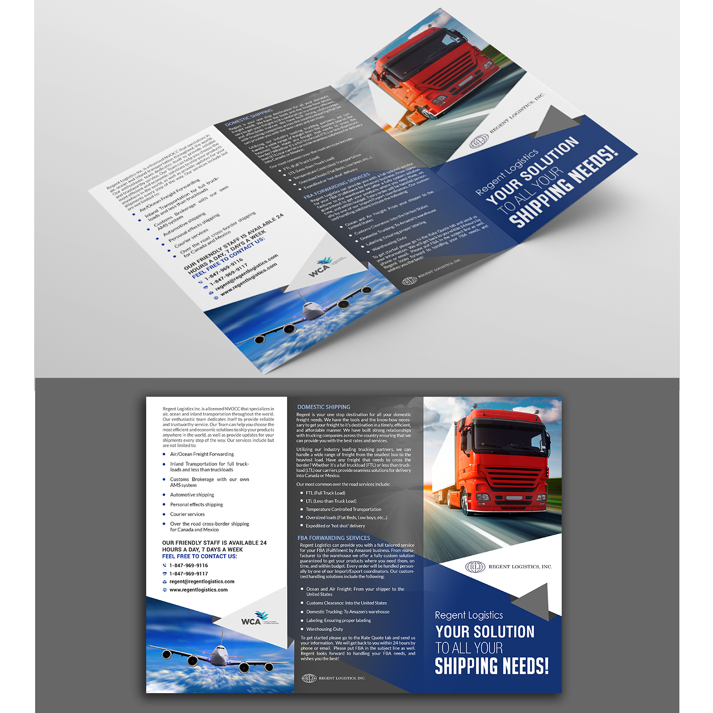 Flyer Design by creative.bugs for Regent logistics Inc | Design #15416147