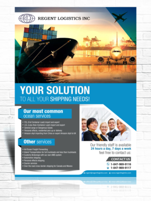 Flyer Design by arkedia for Regent logistics Inc | Design: #15404166