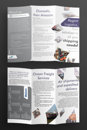 Flyer Design by dede_dwiyansyah for Regent logistics Inc | Design: #15412823