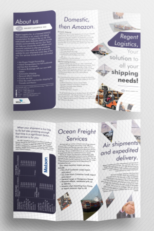 Flyer Design by dede_dwiyansyah for Regent logistics Inc | Design: #15412886