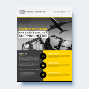 Flyer Design by wrawstudio for Regent logistics Inc | Design #15432248
