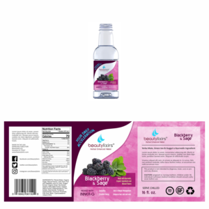 Herbal Enhanced water beverage | Design Étiquette par Javelin Studio