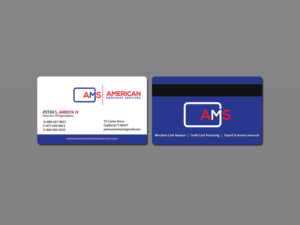 Business Card Design by Creations Box 2015 for American Merchant Services, LLC | Design: #15380427