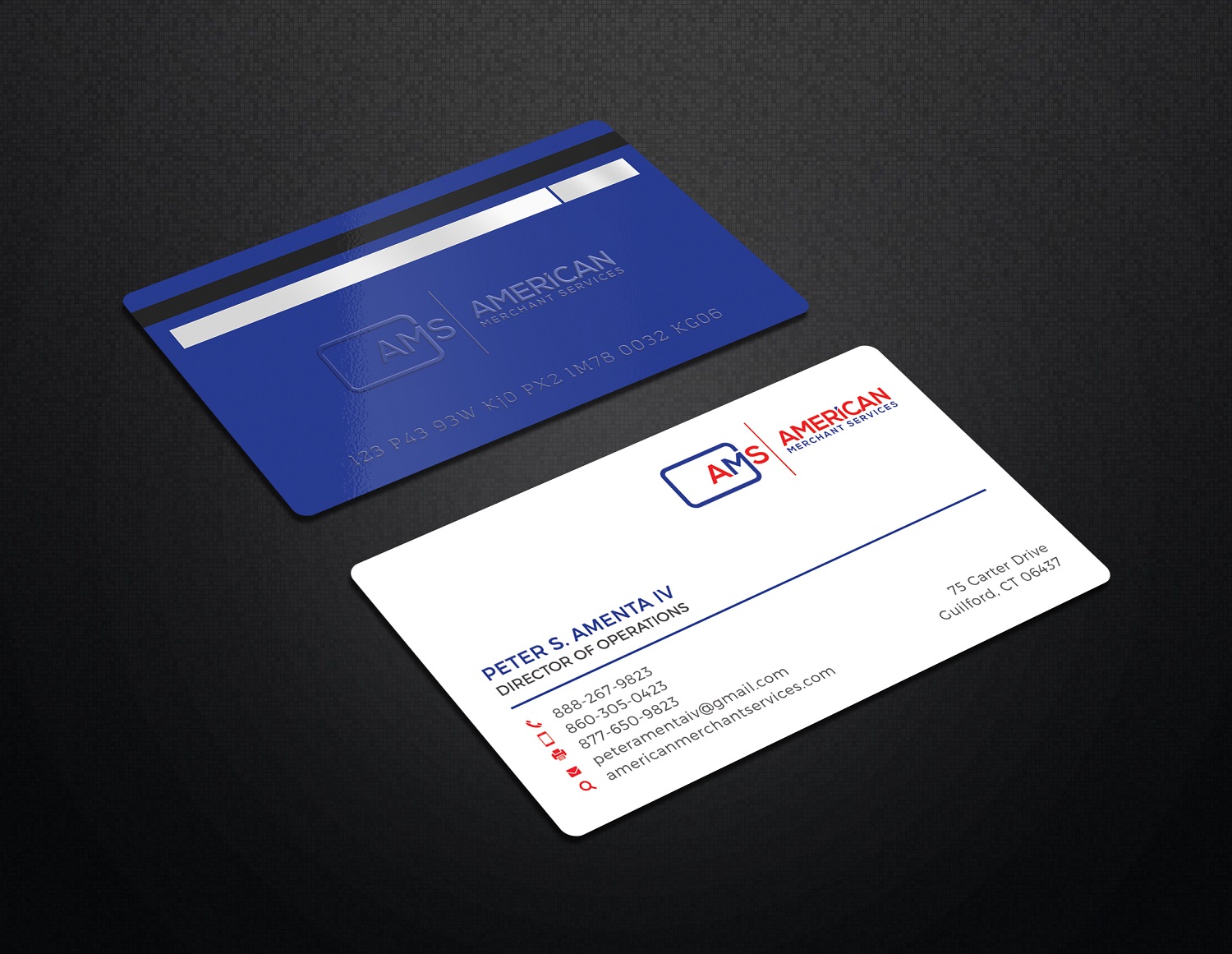 Business Card Design by Graphic Flame for American Merchant Services, LLC | Design #15373545