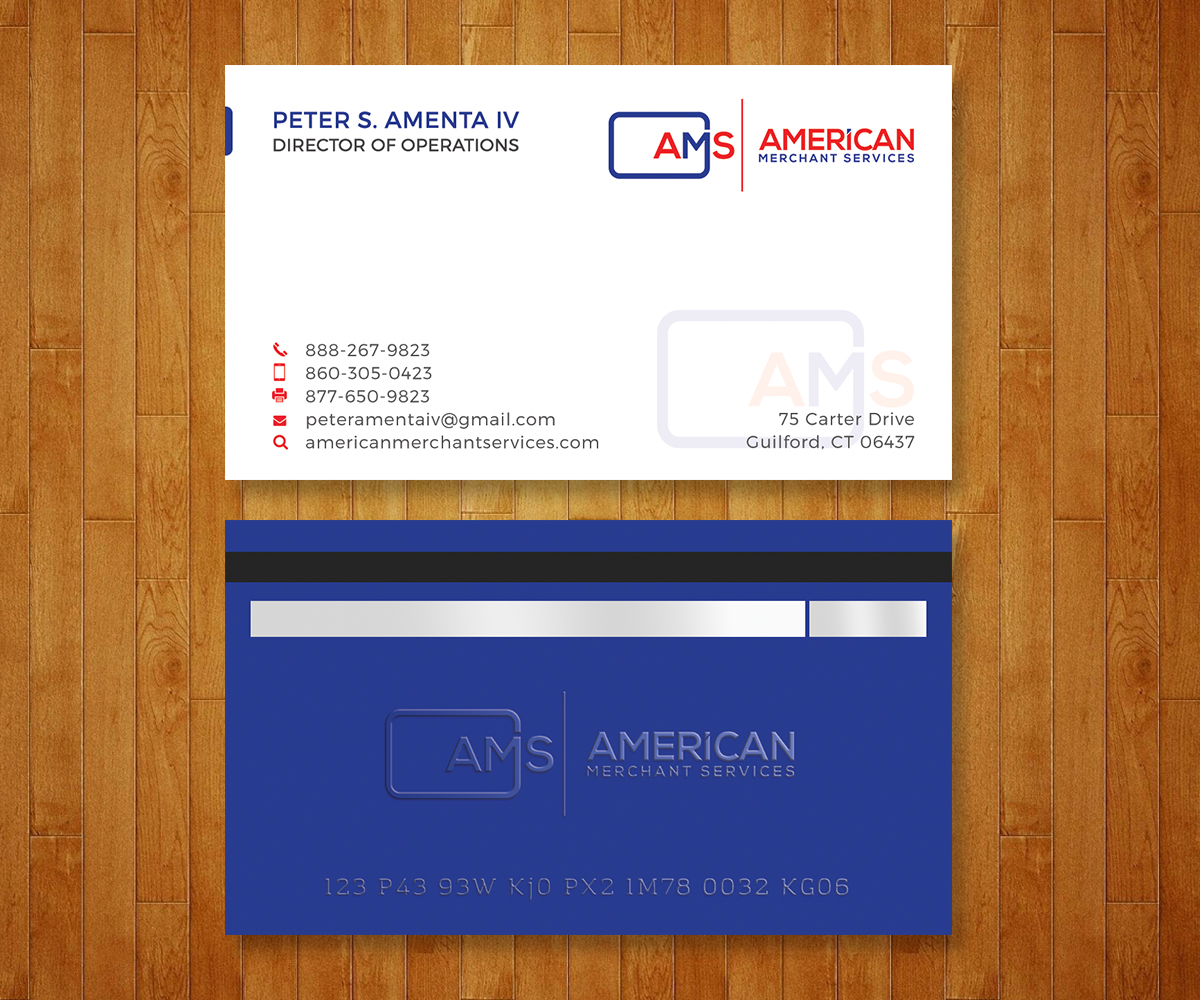 Business Card Design by Graphic Flame for American Merchant Services, LLC | Design #15373549