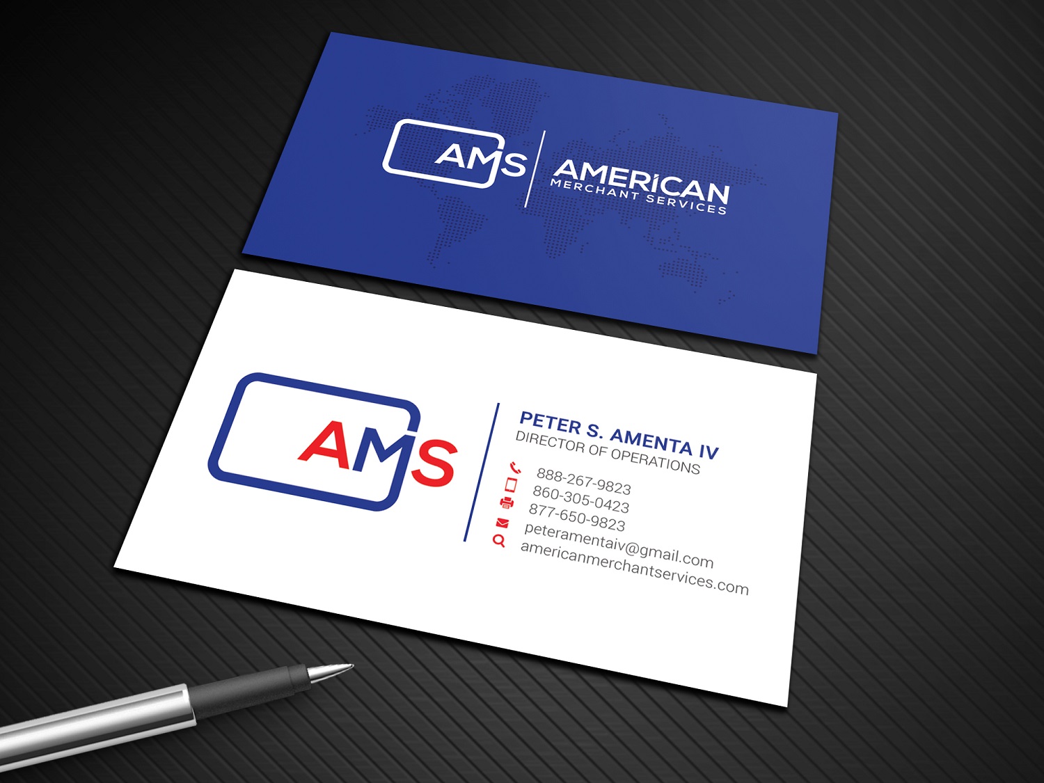 Design de Carte de Visite par Graphic Flame pour American Merchant Services, LLC | Design #15373563