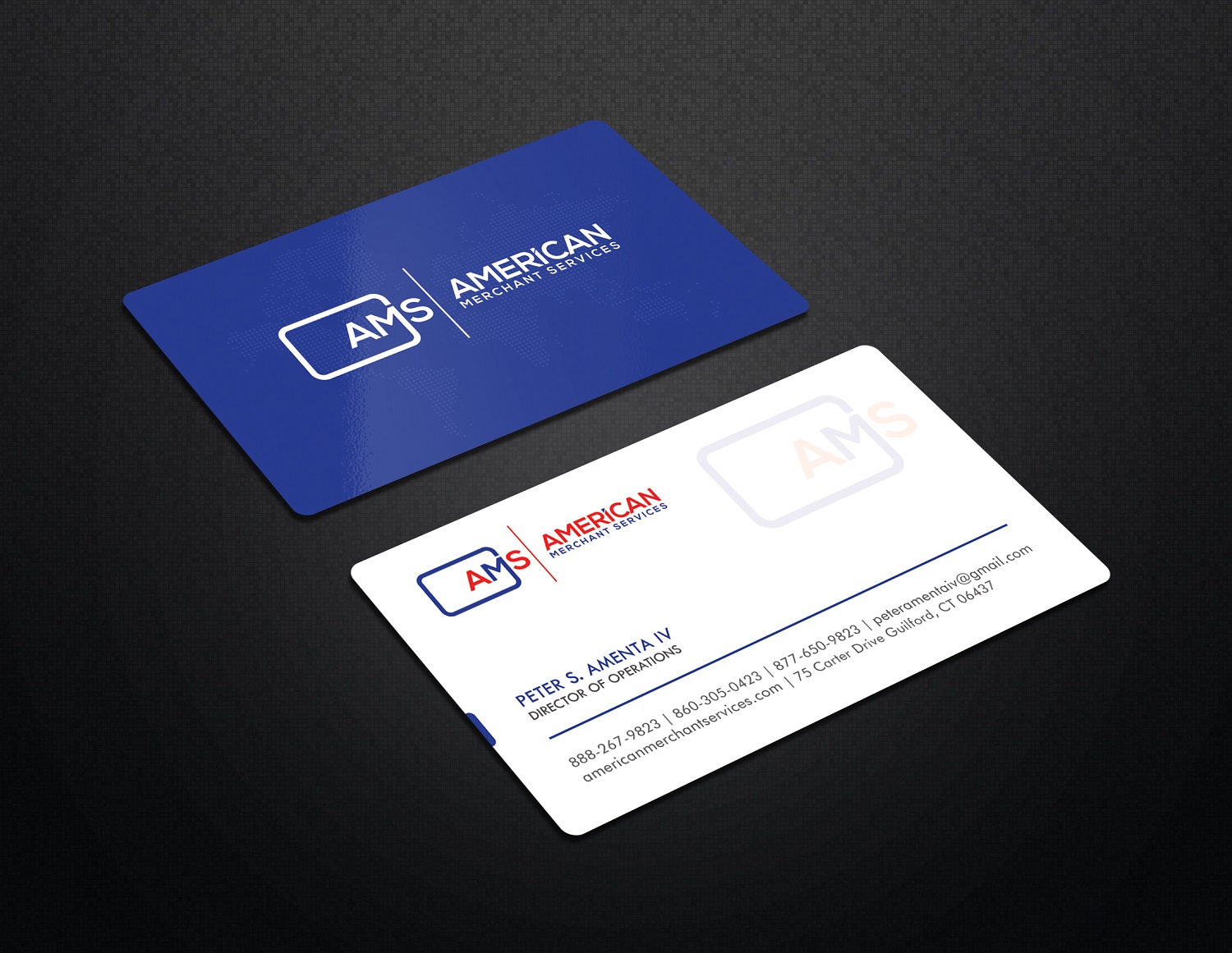 Business Card Design by Graphic Flame for American Merchant Services, LLC | Design #15373564